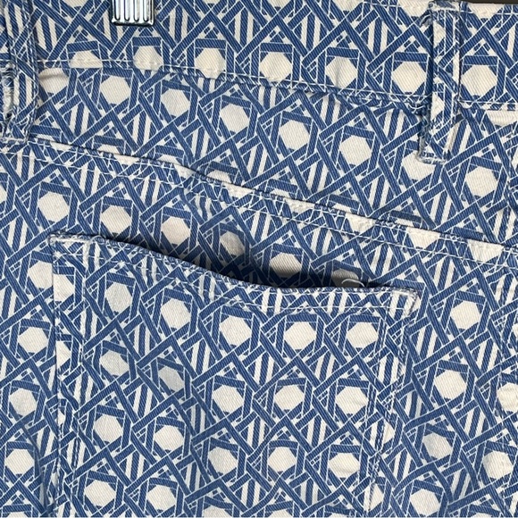 Tommy Bahama Skinny Ankle Jeans Sz 31 x 28 Violet Petal Blue White Print - Picture 10 of 13